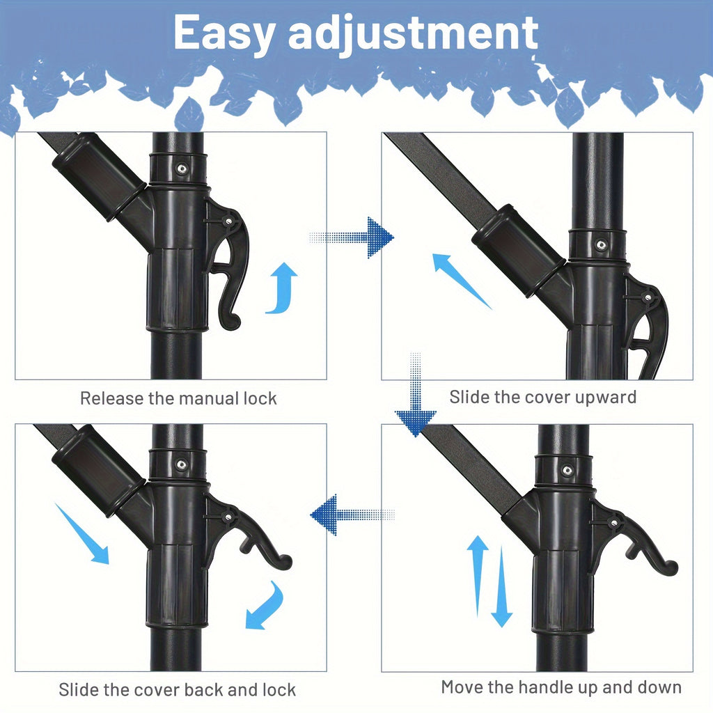 COSTWAY 10 FT Patio Umbrella 8 Ribs Umbrella With Cross Base Stand - Outdoor Patio Garden Shade - For Backyard, Poolside, Beach - Suitable for Families & Entertainers - Perfect Gift for Housewarming