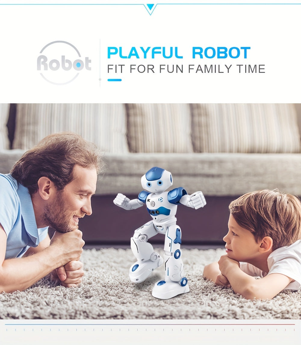 RC Robot Toys for Kids, Remote Control Robot Toys with Gesture & Sensing Programmable Dancing, Walking, Singing, Rechargeable Intelligent Robot, for 8 Age+ Year Old Birthday