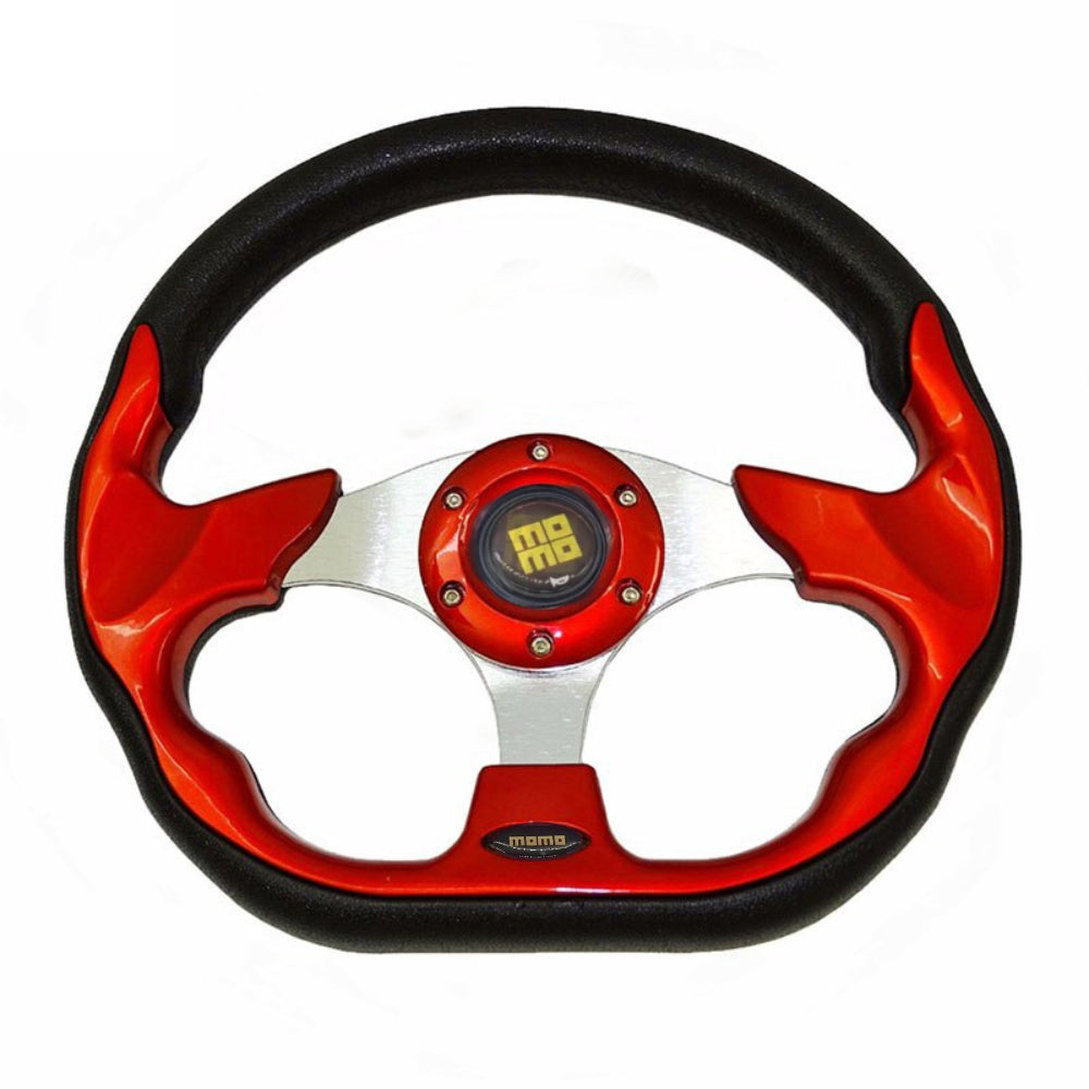 320mm Lightweight Racing Steering Wheel - Durable Aluminum Frame, Soft PU Grip - Universal Fit for Sports Cars