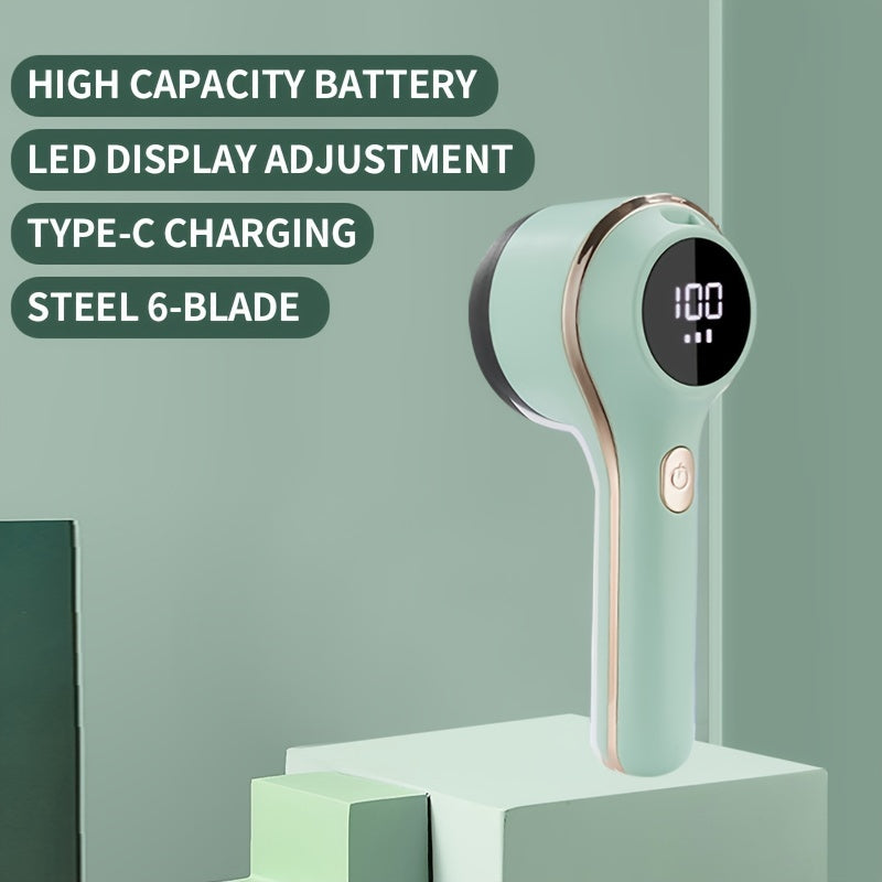 Rechargeable Fabric Shaver - Electric Lint Remover for Clothes, Sweaters, and Plush Toys with Safe Mesh Protection and Portable Design