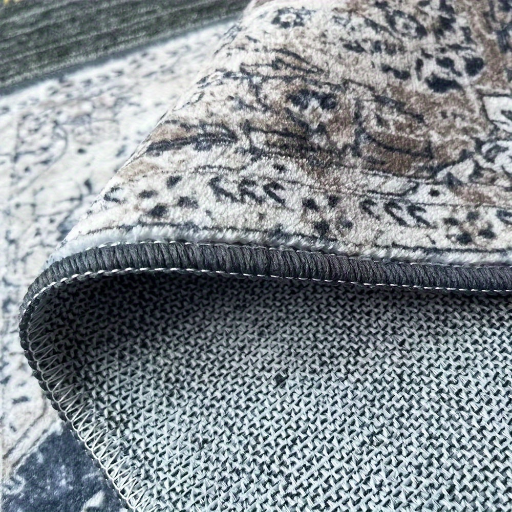 Luxury Faux Cashmere Area Rug - Large, Soft & Washable Carpet For Living Room, Bedroom, And More - Non-Slip, Stain Resistant With Exquisite Hemming Detail Rugs For Living Room Rugs For Bedroom