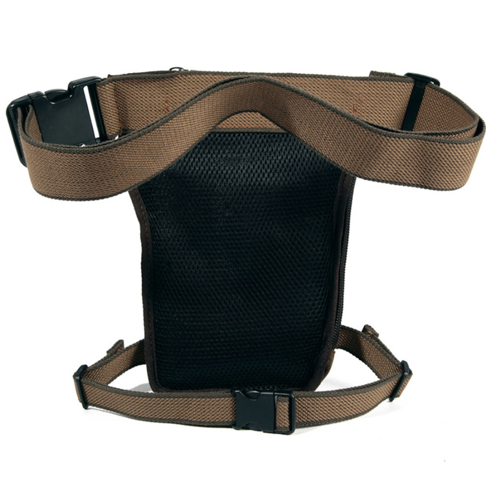 Lightweight High Quality Canvas Drop Leg Bag - Adjustable Tactical Military Waist Pack