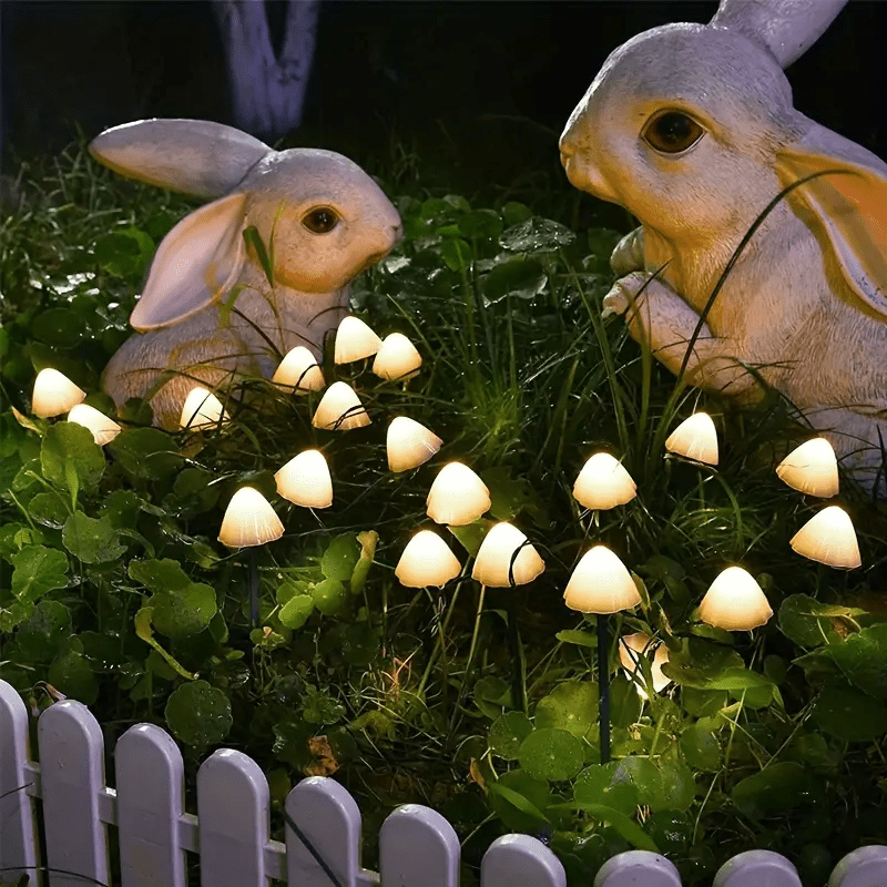 Solar Powered 1 Set of 10 Lights, Easy to Install, Durable Solar Fairy Lights with Remote Control for Garden Yard Porch Wedding Party Decor