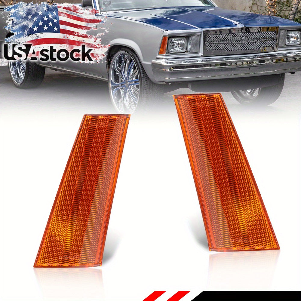 2pcs Clear/Smoked/Amber Lens Front Corner Parking Light