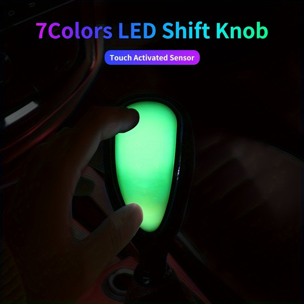 7 Colors LED Illuminated Gear Shift Knob Stylish Traditional Design For Enhanced Control Nighttime Glow Cool Automotive Upgrade For Your Car