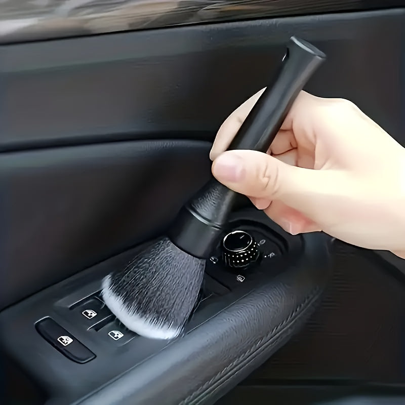 1pc Car Interior Detail Brush, Soft Bristle Cleaning Brush, Dust Removal Tool, Auto Dashboard Cleaner, Automotive Detailing Brush, Car Cleaning Supplies