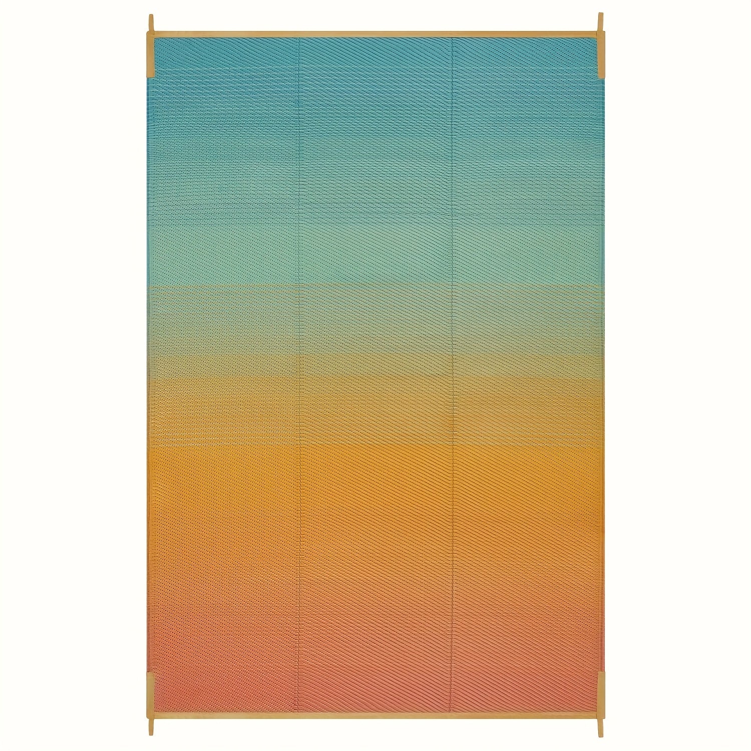 Extra Large Reversible Camping Mat - Durable Polypropylene Indoor/Outdoor Mat for RV, Patio, Backyard, Balcony & Deck - Vibrant Gradient Colors, Hand Wash Only, Outdoor Rugs