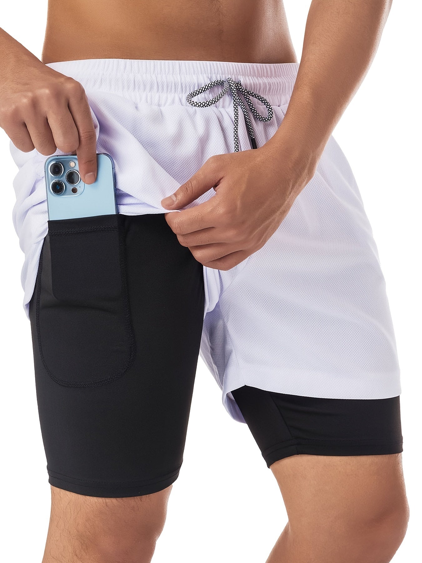 2-in-1 Double Layer Shorts for Men -