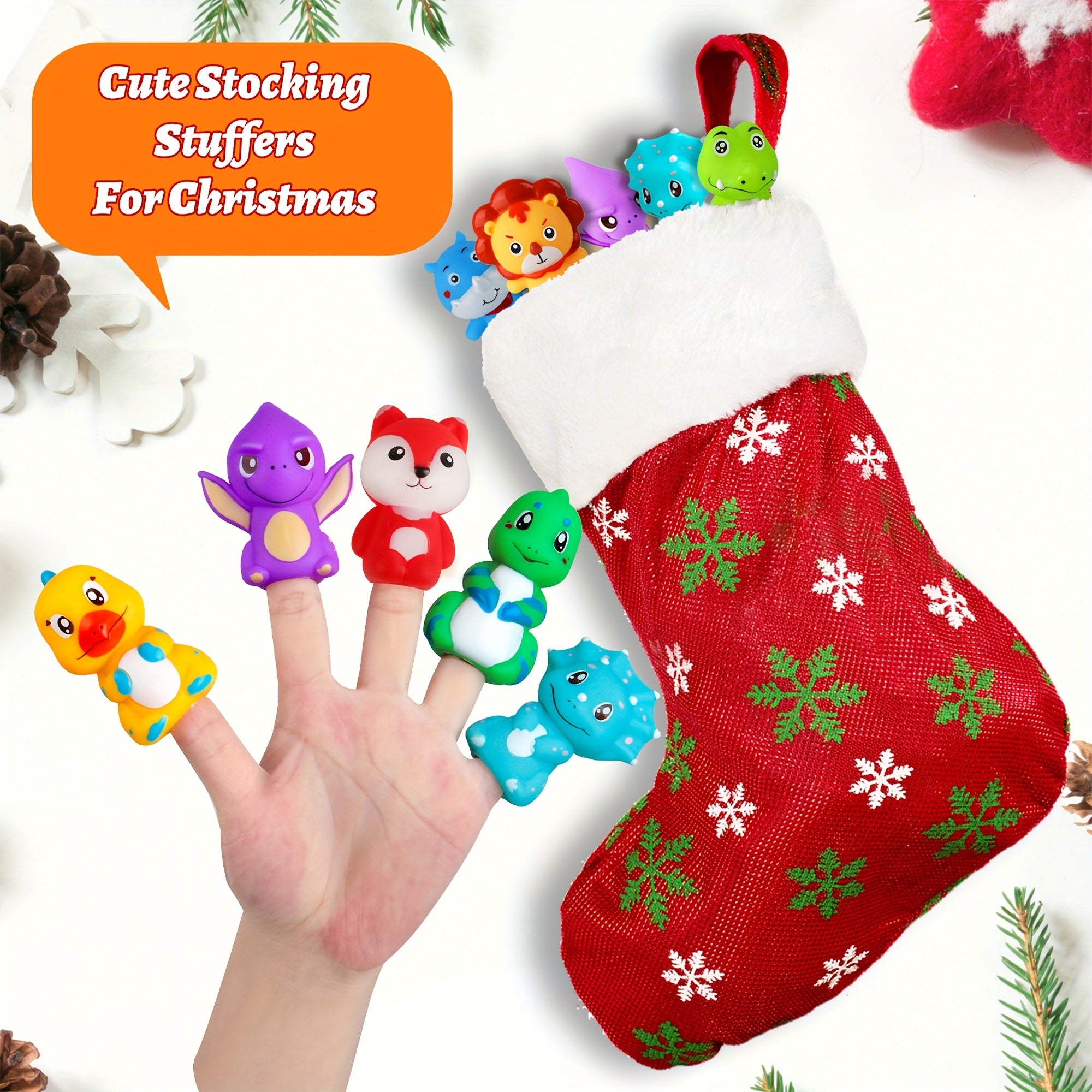 Vanmor 24-Day Christmas Advent Calendar - Finger Puppets, Toys & Fillers For Kids
