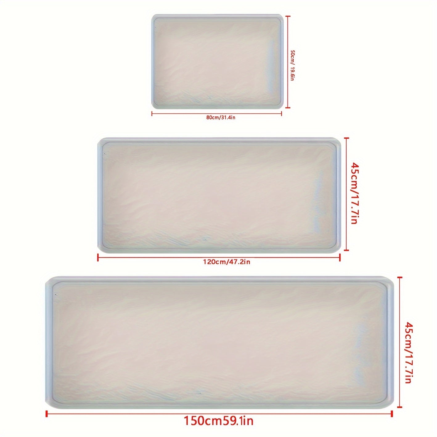 Two Additional Non-Slip Mats with a Green Leaf Pattern, Soft And Suitable for Living Rooms And Kitchens, They Are Woven Polyester Rugs, Hand Wash Only, Rectangular, Weighing 480Gsm, And 0.39inch Thick