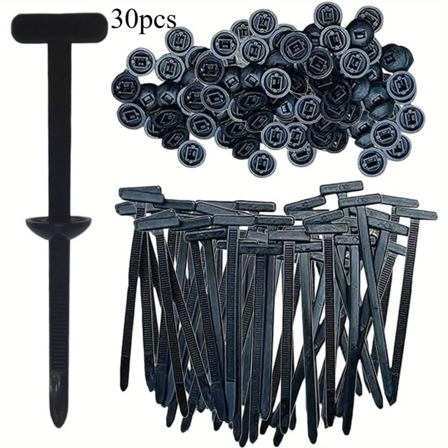 100/20/30/50pcs Heavy-Duty Nylon Cable Tie Buckles - Heavy Duty Plastic Cable Ties
