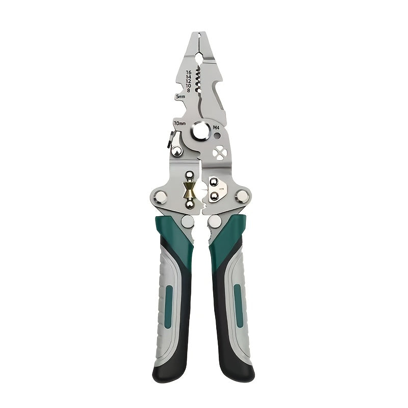 1pc Heavy-Duty Industrial Wire Stripping Pliers -