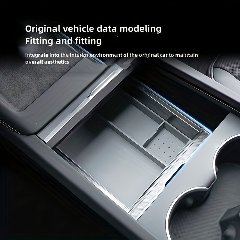 2024 Central Control Storage Box For Tesla Model 3 For Highland, Automotive Decoration For Tesla Organizer Box