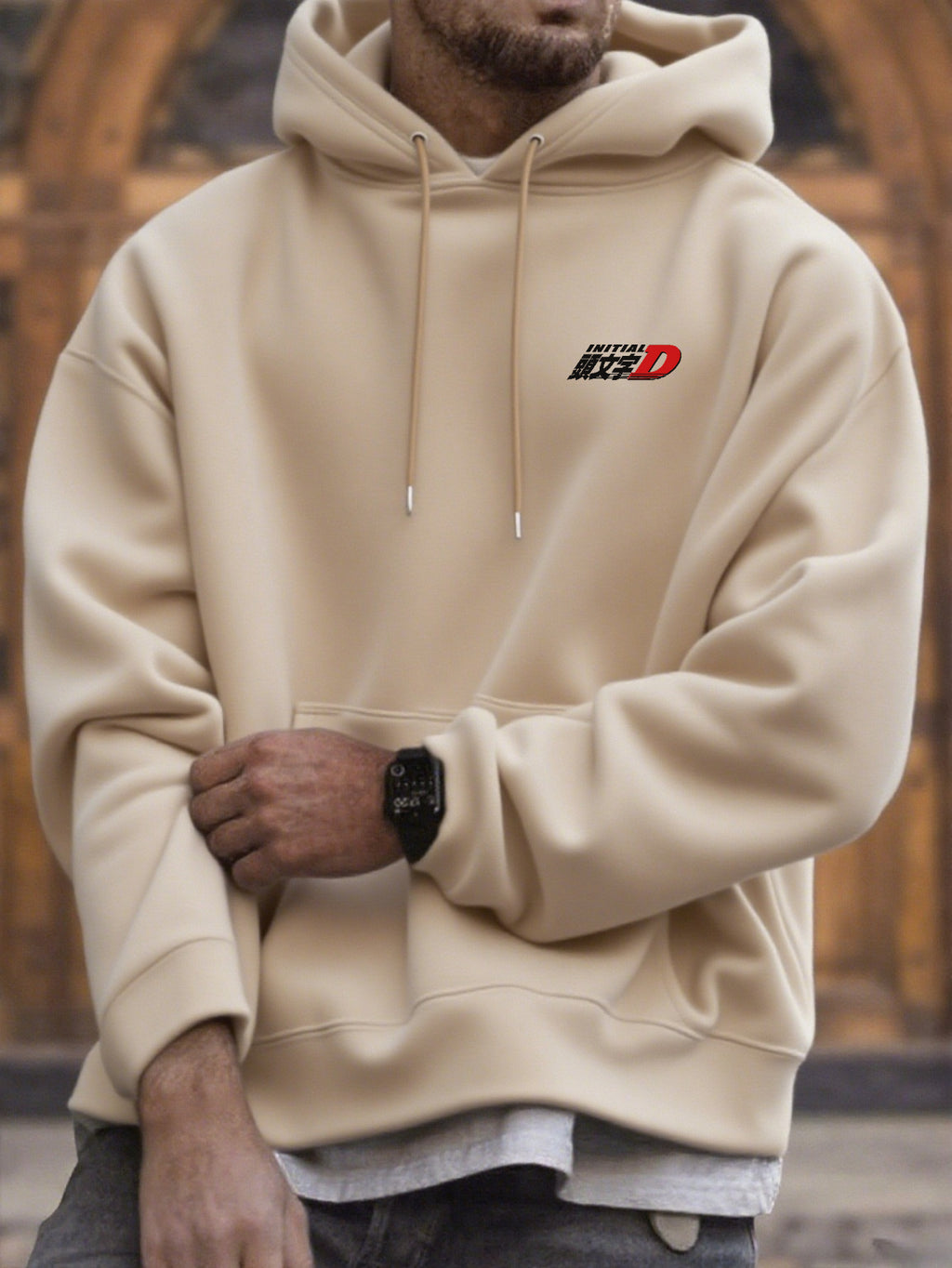 Men's JDM Car Graphic Hooded Sweatshirt