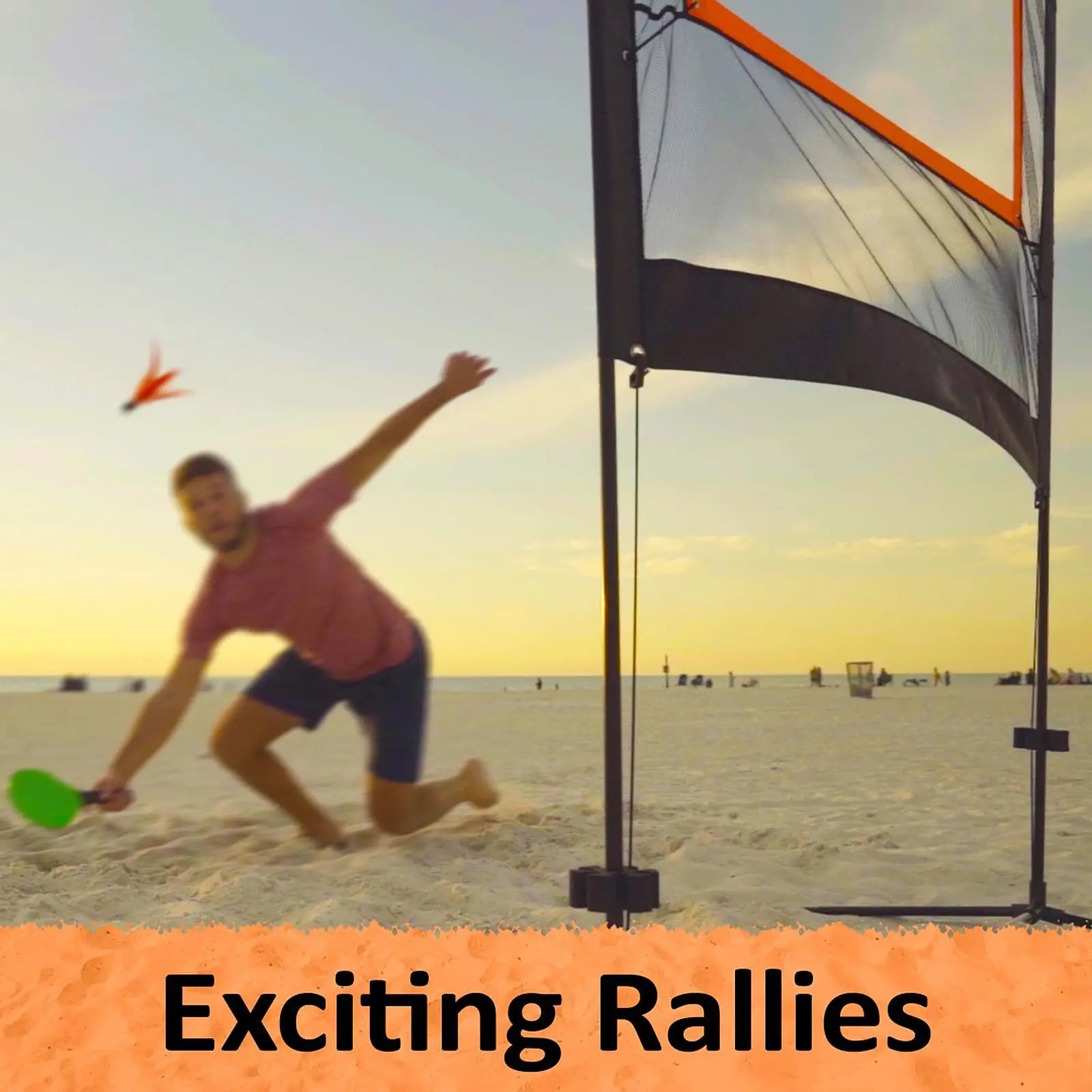 Badminton Net Set with Stand Rackets Shuttlecocks Jazzminton Equipment for Outdoor Court Sports Practice Beach Games Training