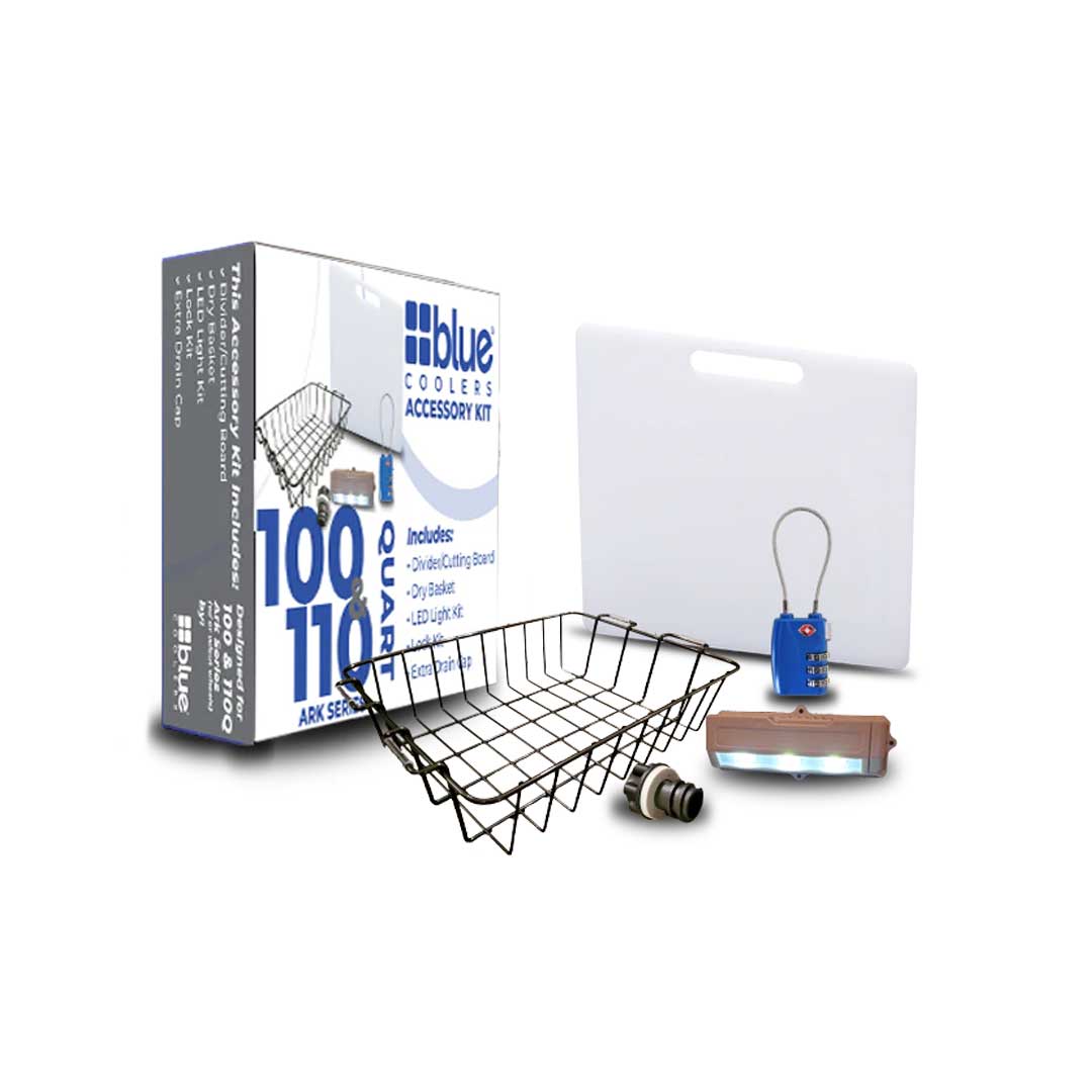 Accessory Kit - Divider/Cutting Board, Basket, Lock, Light, & Plug for Coolers