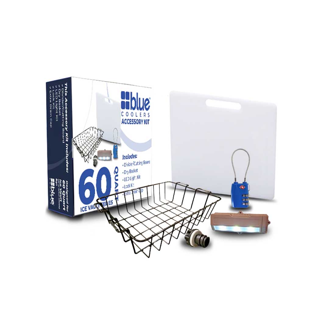 Accessory Kit - Divider/Cutting Board, Basket, Lock, Light, & Plug for Coolers