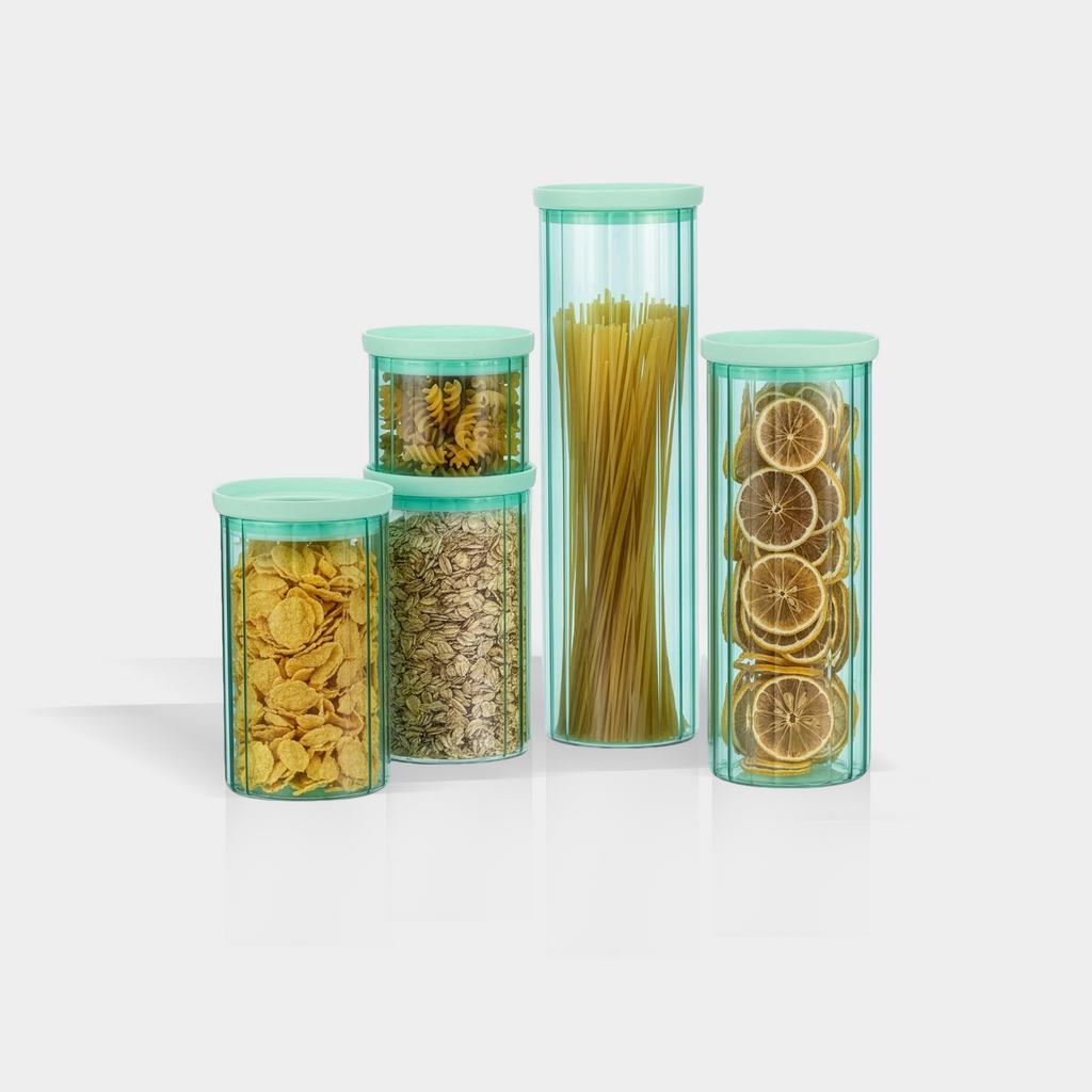 Glass Lid Glass Jar Set