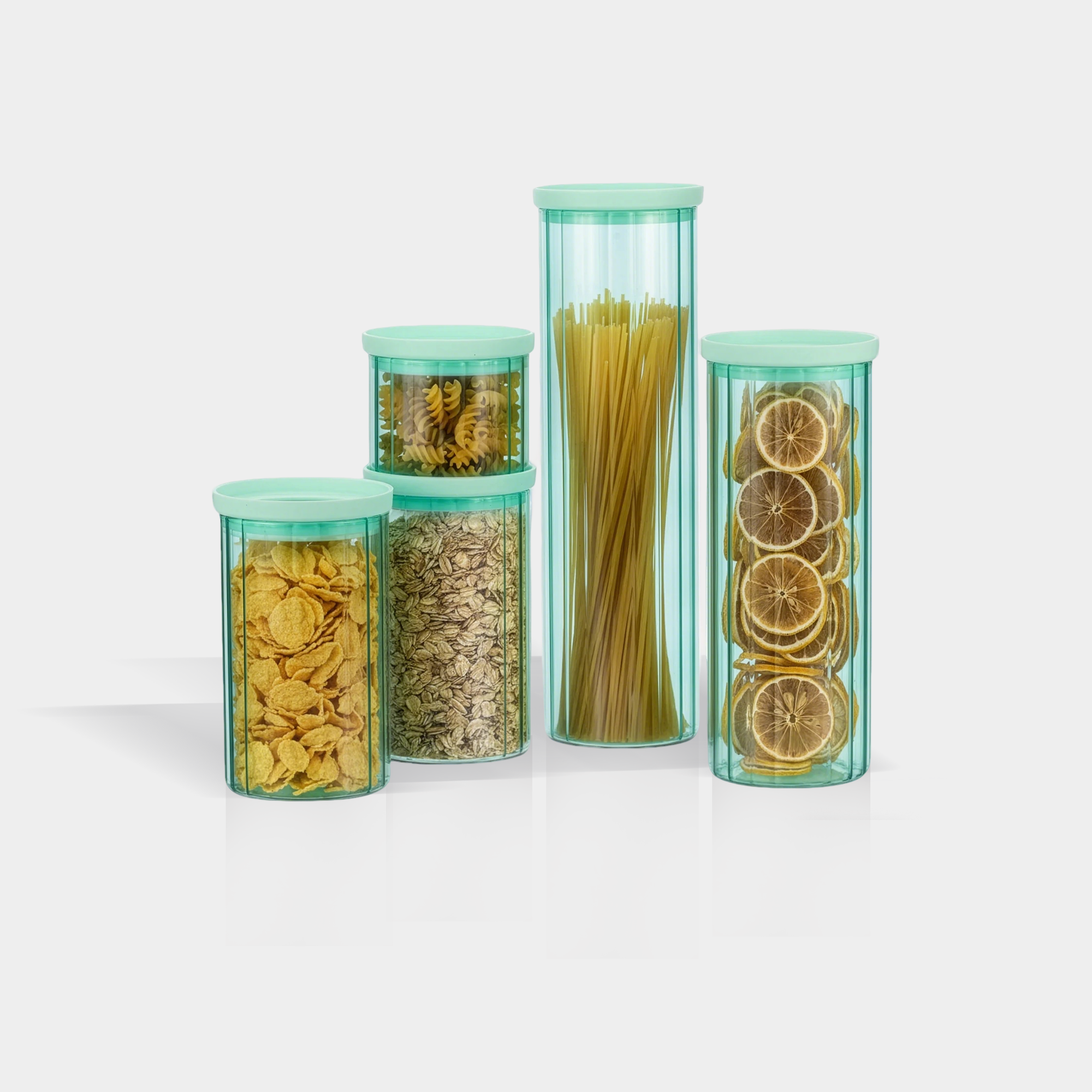 Glass Lid Glass Jar Set