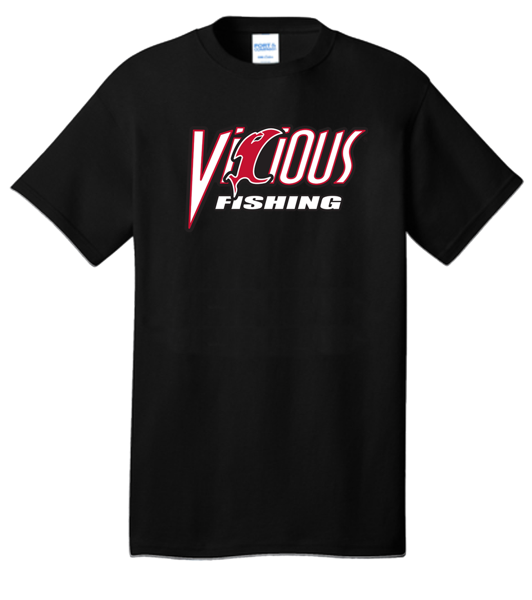 Vicious Fishing Logo Tee - Classic Black