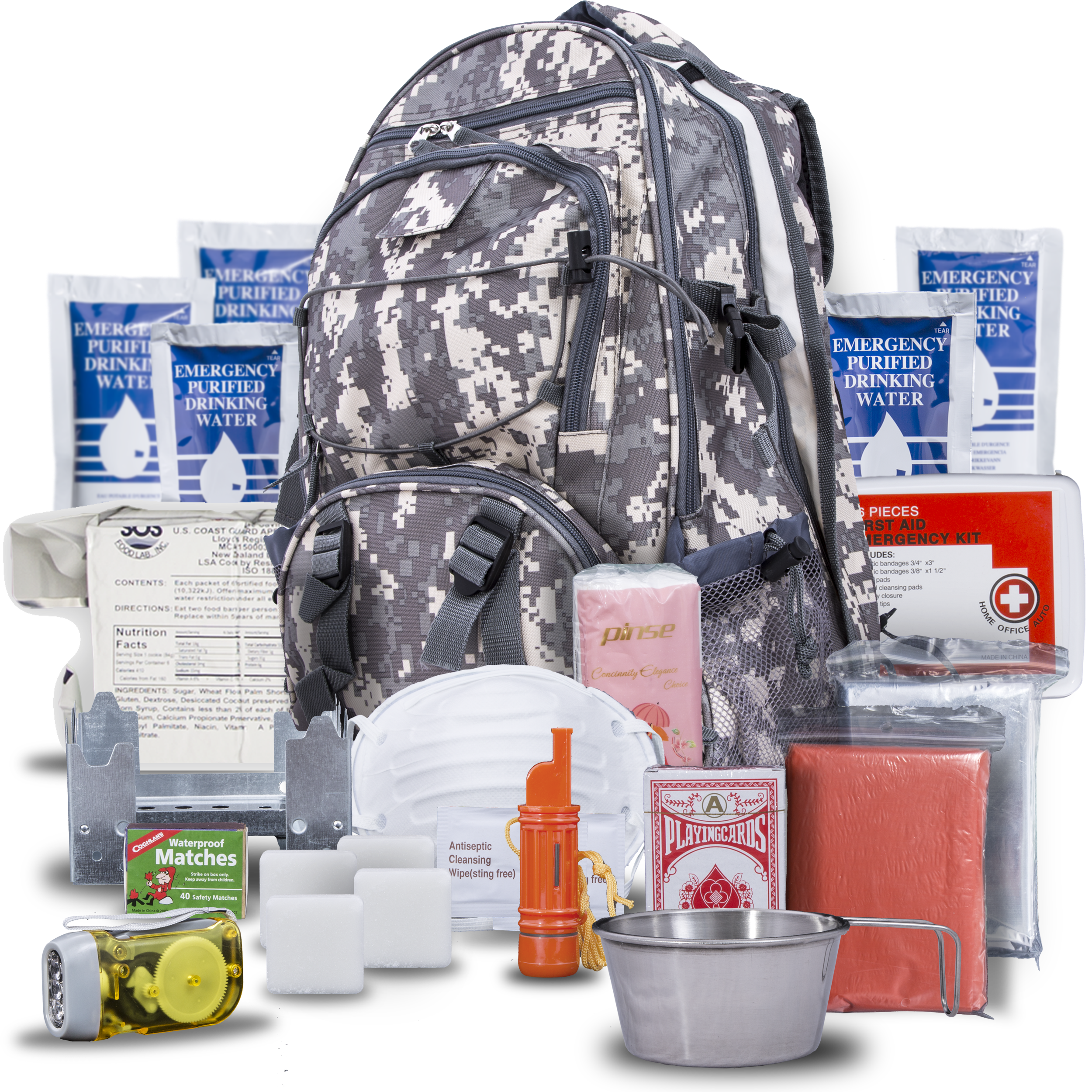 Blue Seventy-Two PRO SERIES - Deluxe 3 Day Emergency Kit for 1 Person