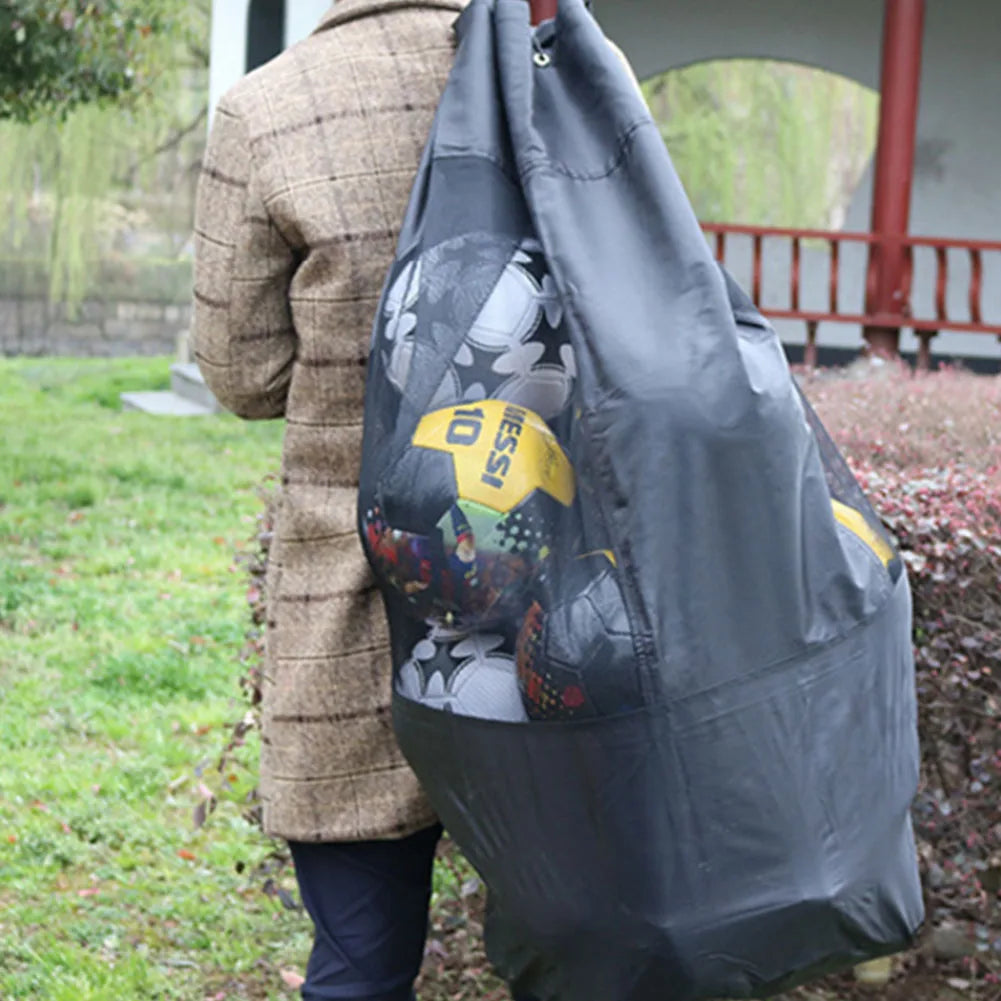 Football Equipment Bag Basketball Volleyball Big Ball Bag Heavy Duty Ball Bag Mesh Bag Large Capacity Football Storage Bag