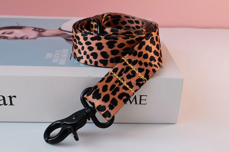leopard color collar pet accessories designe for beagle collars dog leash dogs beagle pet kit dog collar leash