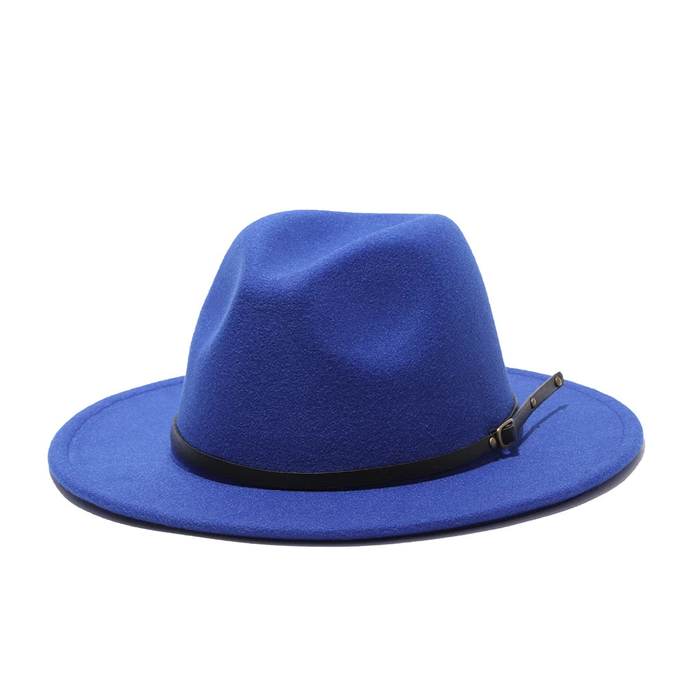 2020 winter fedora hats for women fashion Flat wide Brim Wool Felt Jazz Fedora Hats for men red goth top vintage wedding Hat cap