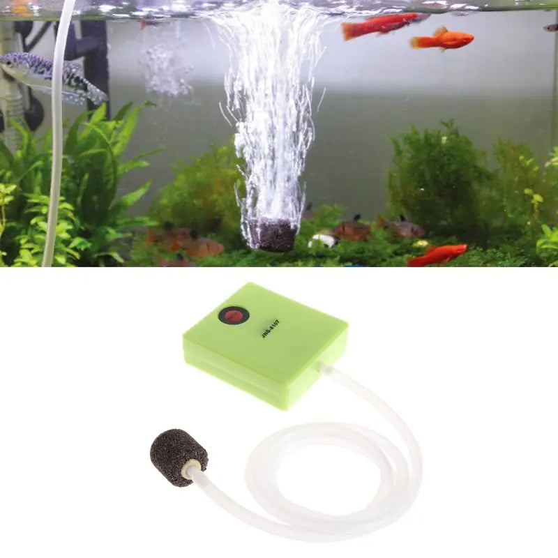 New Aquarium Dry Battery Operated Fish Tank Air Pump Aerator Oxygen With Air Stone, Practical Aquarium Fish Tank Supplies, Aqua