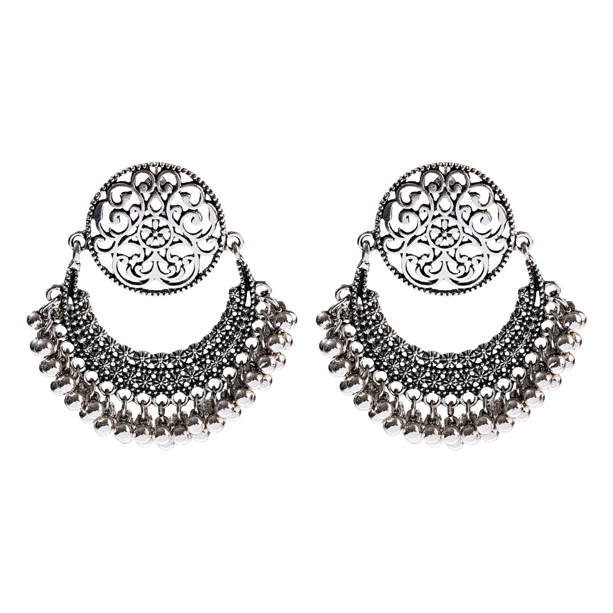1Pair Earrings For Women Accessories Bells Indian Jewelry Ear Rings For Girls Fashion Vintage Earring Dangling Gift Kolczyki