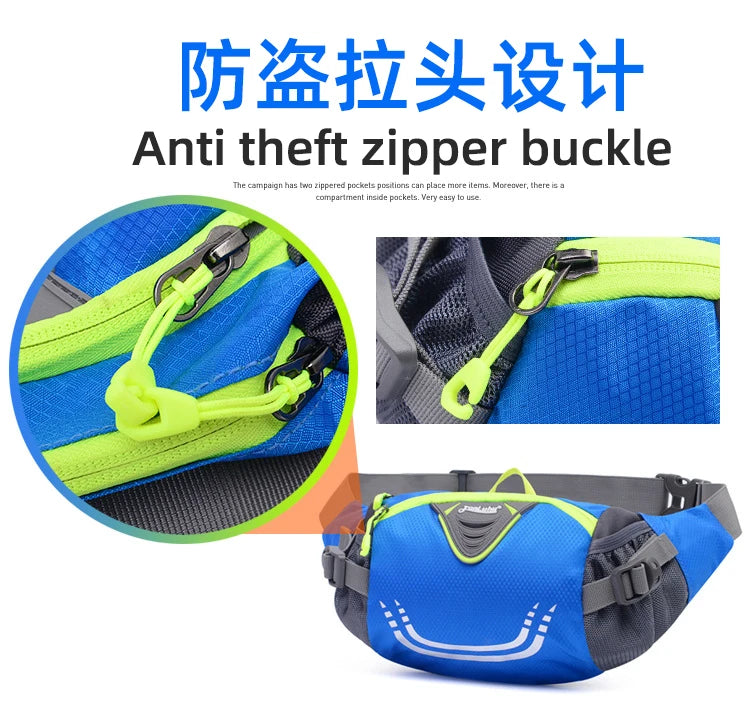 Bike Riding Cycling Running Fishing Hiking Waist Bag Fanny Pack Outdoor Belt Kettle Pouch Gym Sport Fitness Water Bottle Pocket