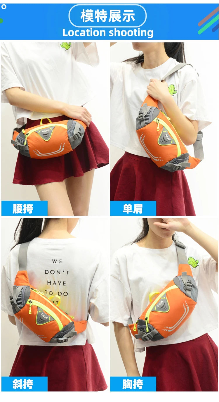Bike Riding Cycling Running Fishing Hiking Waist Bag Fanny Pack Outdoor Belt Kettle Pouch Gym Sport Fitness Water Bottle Pocket