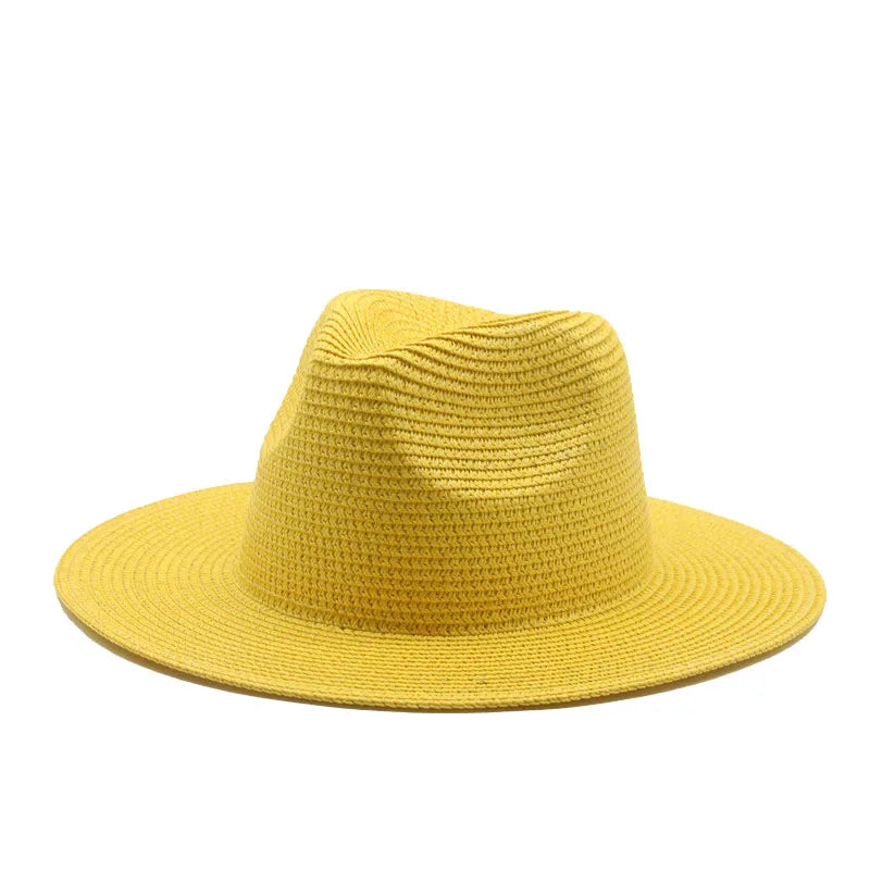 Women's Hat Hats for Women Summer Straw Sun Hats Men's Caps Sun Protection Beach Summer Women Men Panama Straw Hat Gorras Hombre