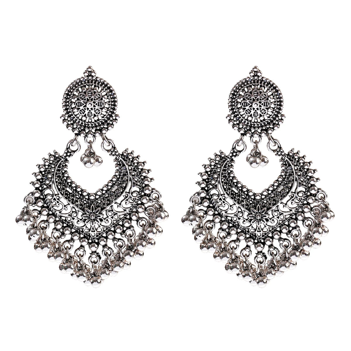 1Pair Earrings For Women Accessories Bells Indian Jewelry Ear Rings For Girls Fashion Vintage Earring Dangling Gift Kolczyki