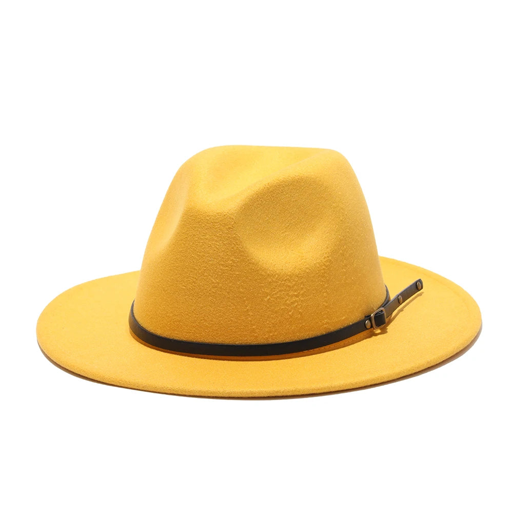 2020 winter fedora hats for women fashion Flat wide Brim Wool Felt Jazz Fedora Hats for men red goth top vintage wedding Hat cap