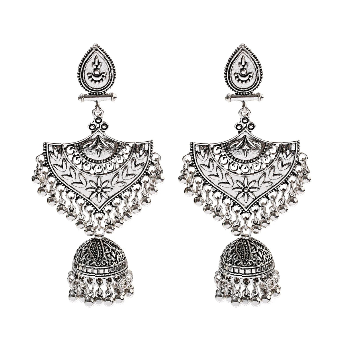 1Pair Earrings For Women Accessories Bells Indian Jewelry Ear Rings For Girls Fashion Vintage Earring Dangling Gift Kolczyki