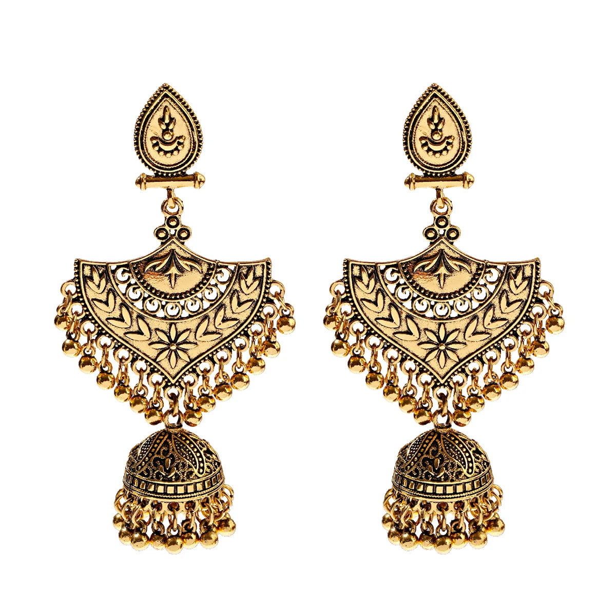 1Pair Earrings For Women Accessories Bells Indian Jewelry Ear Rings For Girls Fashion Vintage Earring Dangling Gift Kolczyki