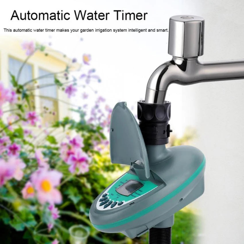 Garden Irrigation Timer LCD Display Watering Controller Weekly Daily Programming Greenhouse Potted Plants Automatic Sprinklers