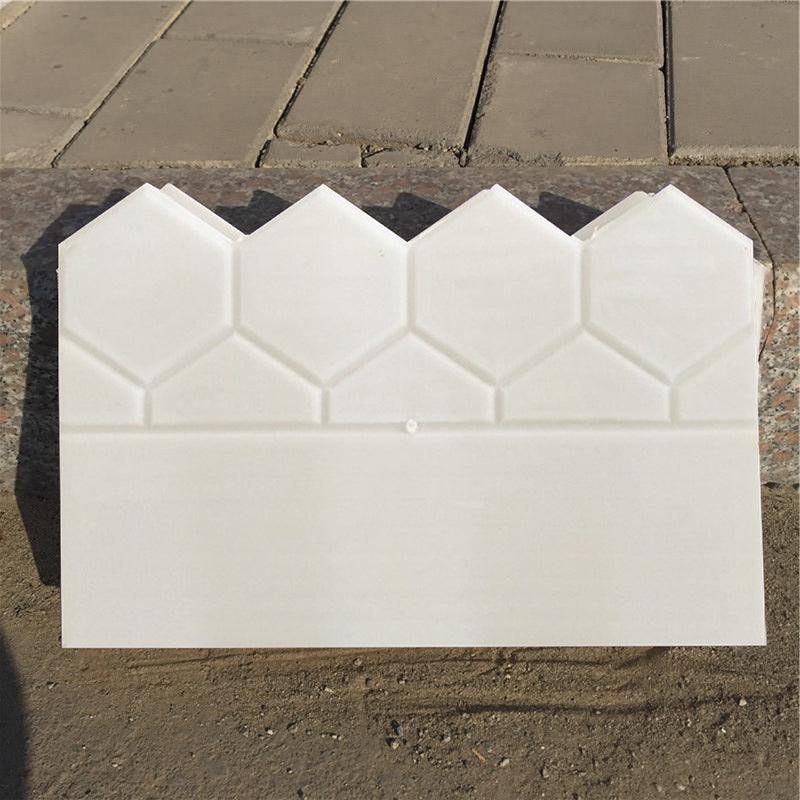Garden Fence Concrete Stone Road Flower Bed DIY Decoration Pave Making Plastic Reusable Antique Cement Brick Mold
