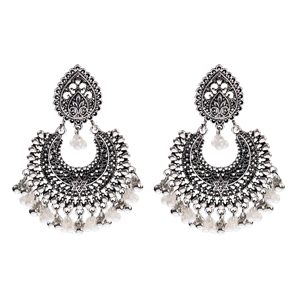 1Pair Earrings For Women Accessories Bells Indian Jewelry Ear Rings For Girls Fashion Vintage Earring Dangling Gift Kolczyki