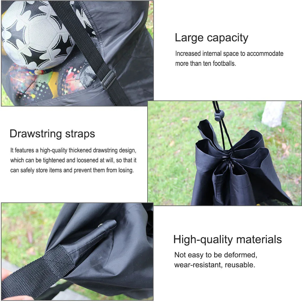 Football Equipment Bag Basketball Volleyball Big Ball Bag Heavy Duty Ball Bag Mesh Bag Large Capacity Football Storage Bag