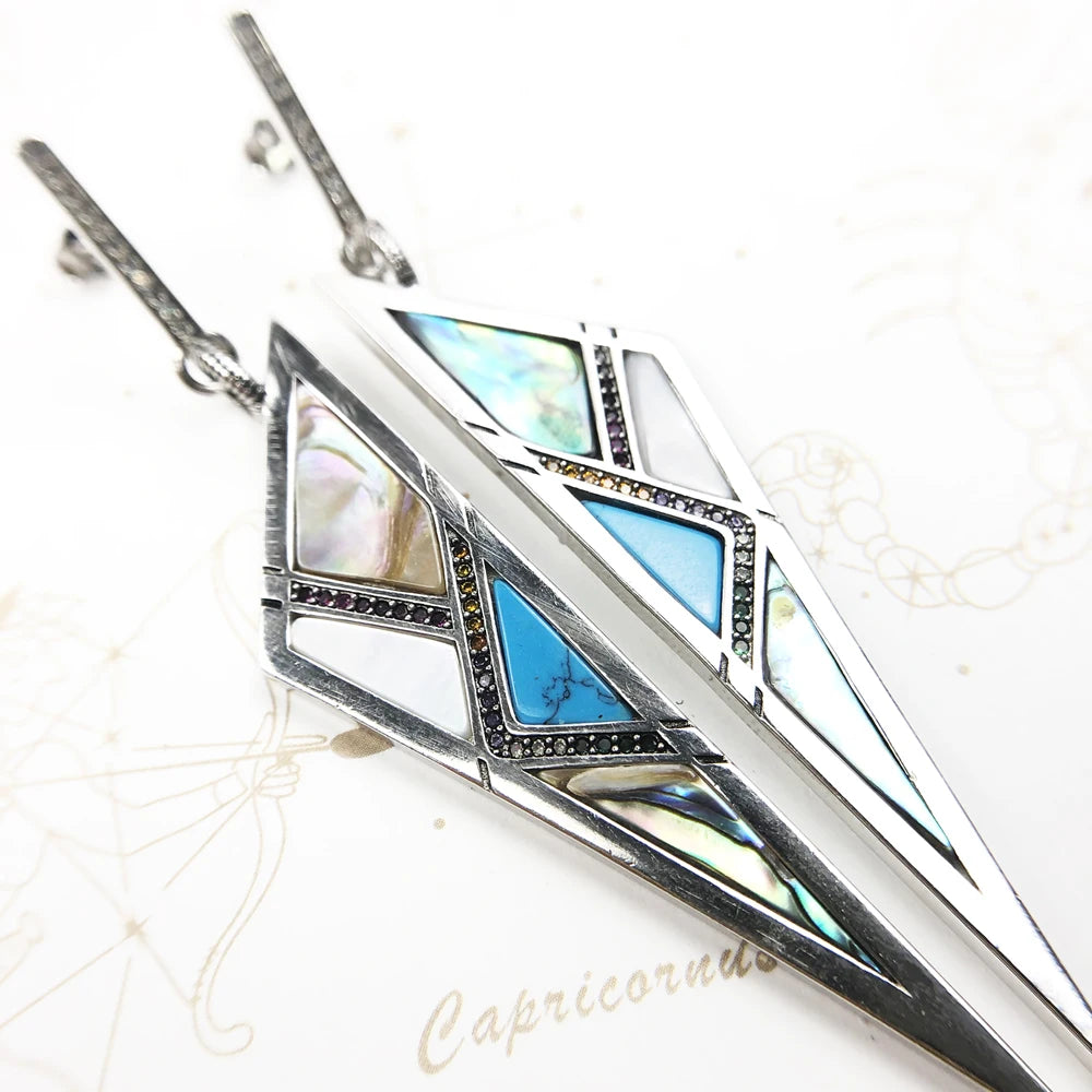 Earrings Triangle,Americans Fine Jewelry For Women,2021 New Summer  Meaningful Ear Gift Powerful Lucky Charm