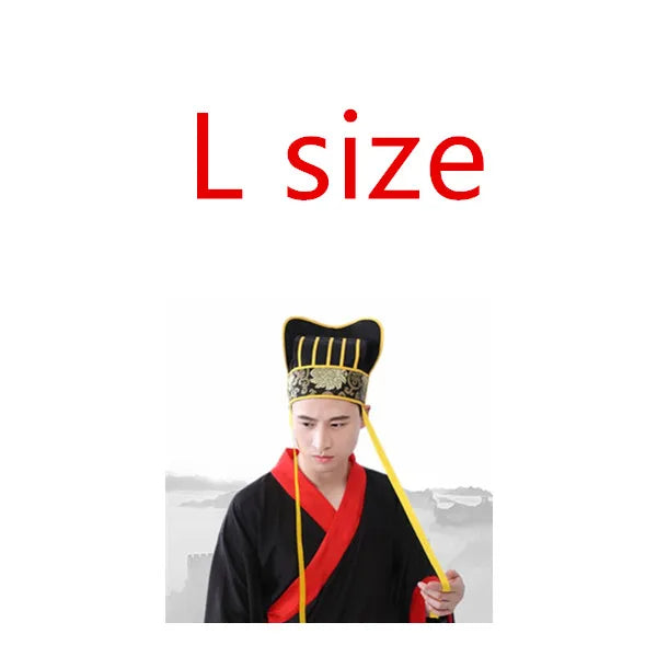 4 styles han dynasty hats chinese ancient dynasty minister hats halloween cosplay cap han clothing accessories carnival cap