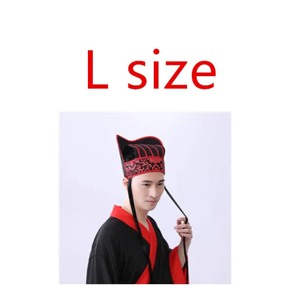 4 styles han dynasty hats chinese ancient dynasty minister hats halloween cosplay cap han clothing accessories carnival cap