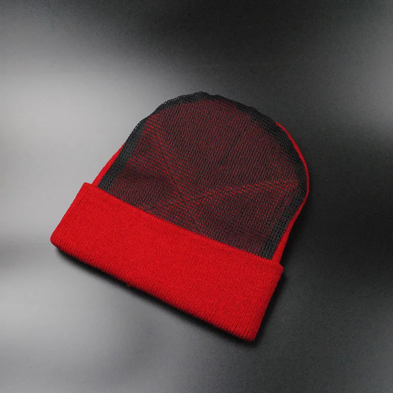 New BBoy hip hop dancing Hat men's mesh hat beanies Warm Rotating beanies black hat for men