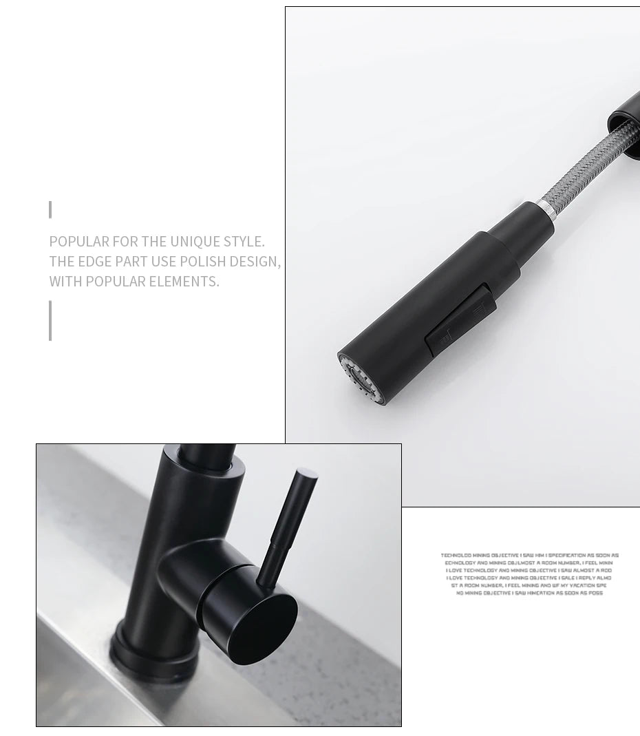 Pull Out Sensor Black Kitchen Faucet Sensitive Touch Control Faucet Mixer For Kitchen Touch Sensor Kitchen Mixer Tap 1005