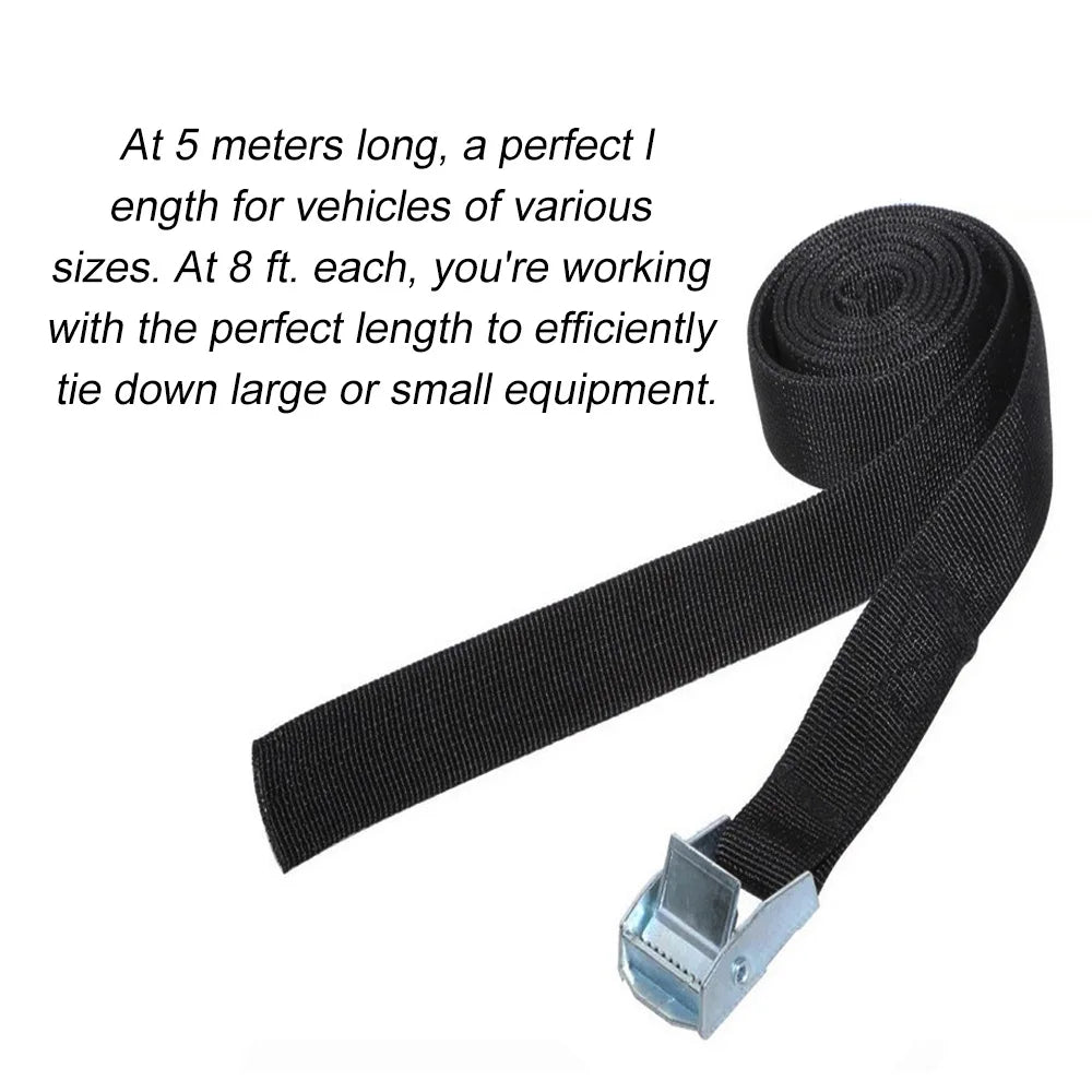 2.5cm*2M Cargo Straps Buckle Tie-Down Belt for Car motorcycle bike With Metal Buckle Tow Rope Strong Ratchet Belt for Luggage