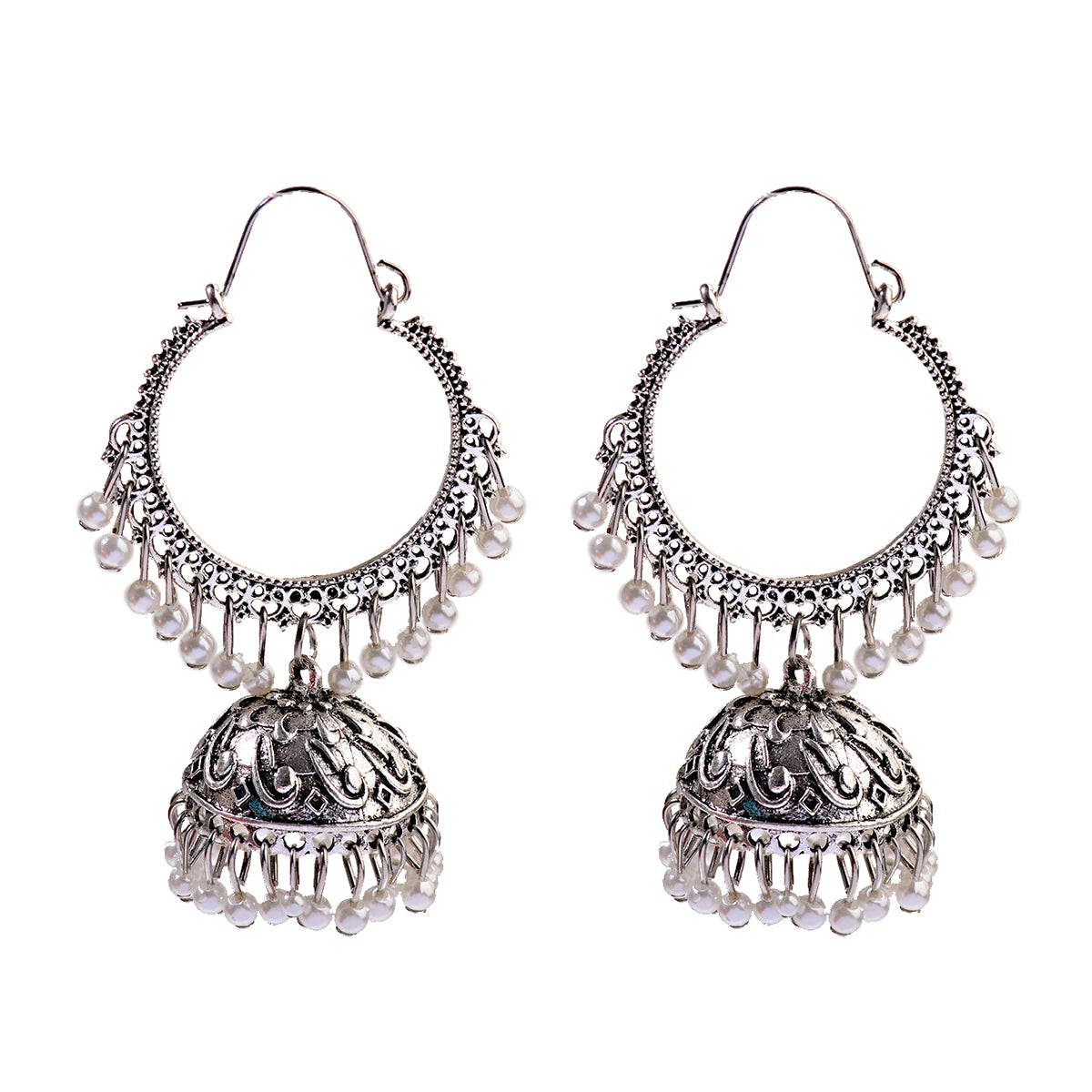1Pair Earrings For Women Accessories Bells Indian Jewelry Ear Rings For Girls Fashion Vintage Earring Dangling Gift Kolczyki