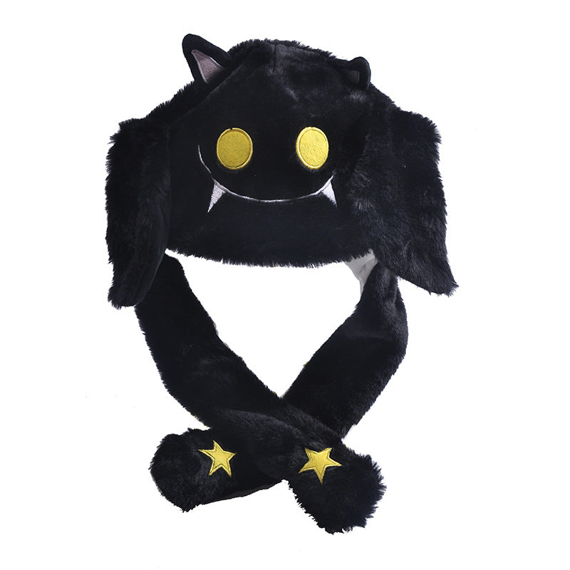 2023 New Halloween Men's and Women's Rabbit Hats Plush Ears Activity Hats Airbag Hats Halloween Christmas Ball Hats