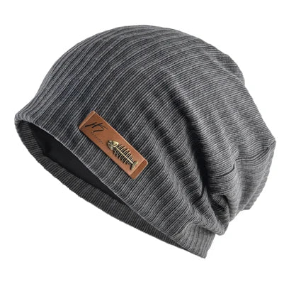 Fashion Beanies Men Women Solid Knitted Hat With Fish Bone Logo Solid Color Bonnet Hats Spring Autumn Casual Hip Hop Turban Cap